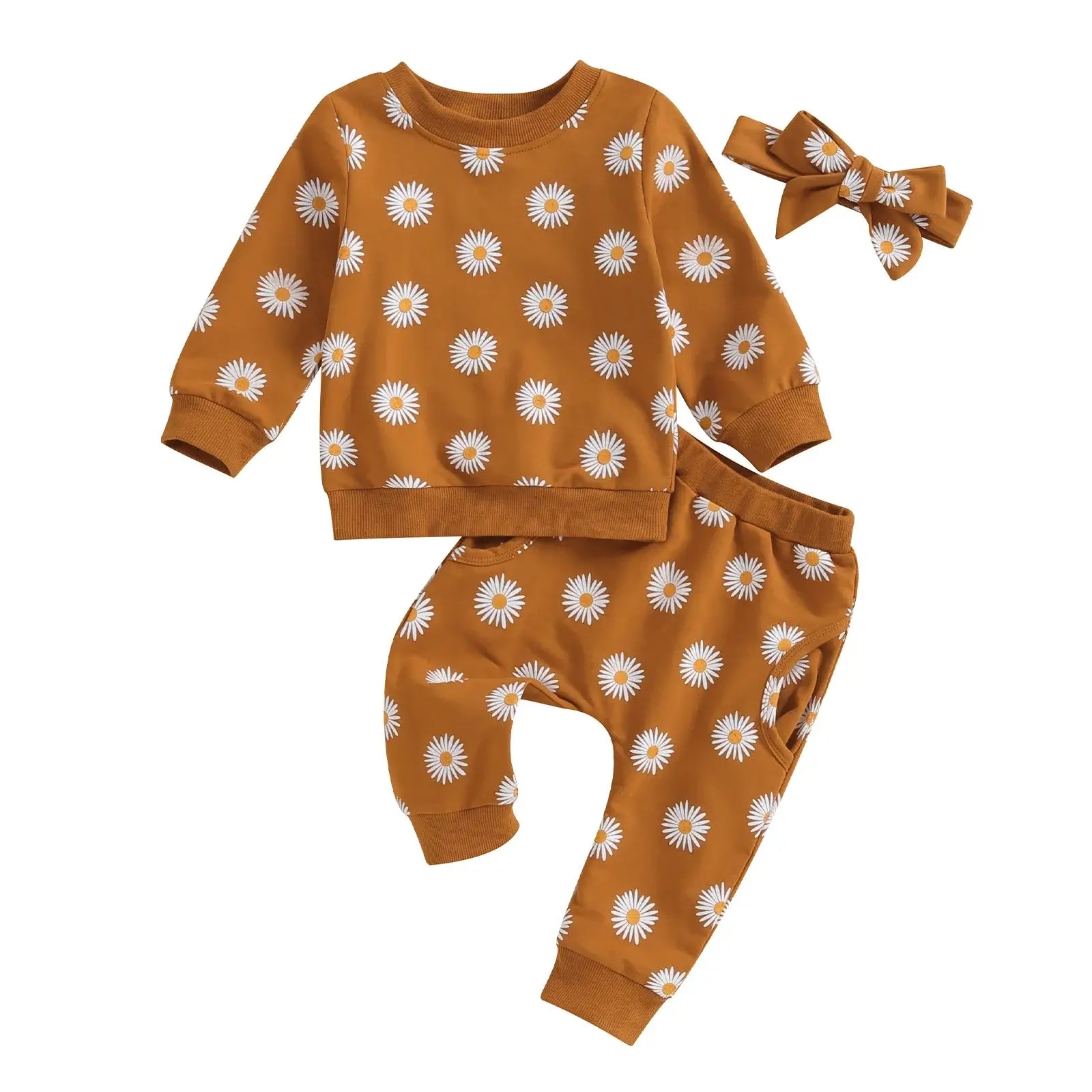 Daisy Tracksuit Set for Baby & Toddler Girl (0-3Y) - Adorable Outfit - Lulu Babe