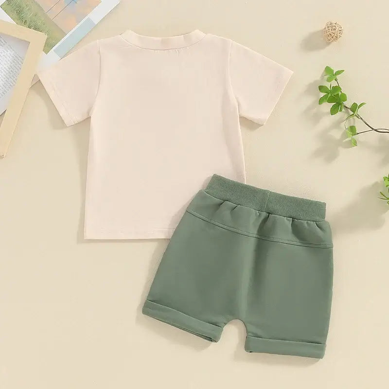 A Little Dirt Never Hurt Set | Toddler T-Shirt & Shorts Set - Lulu Babe