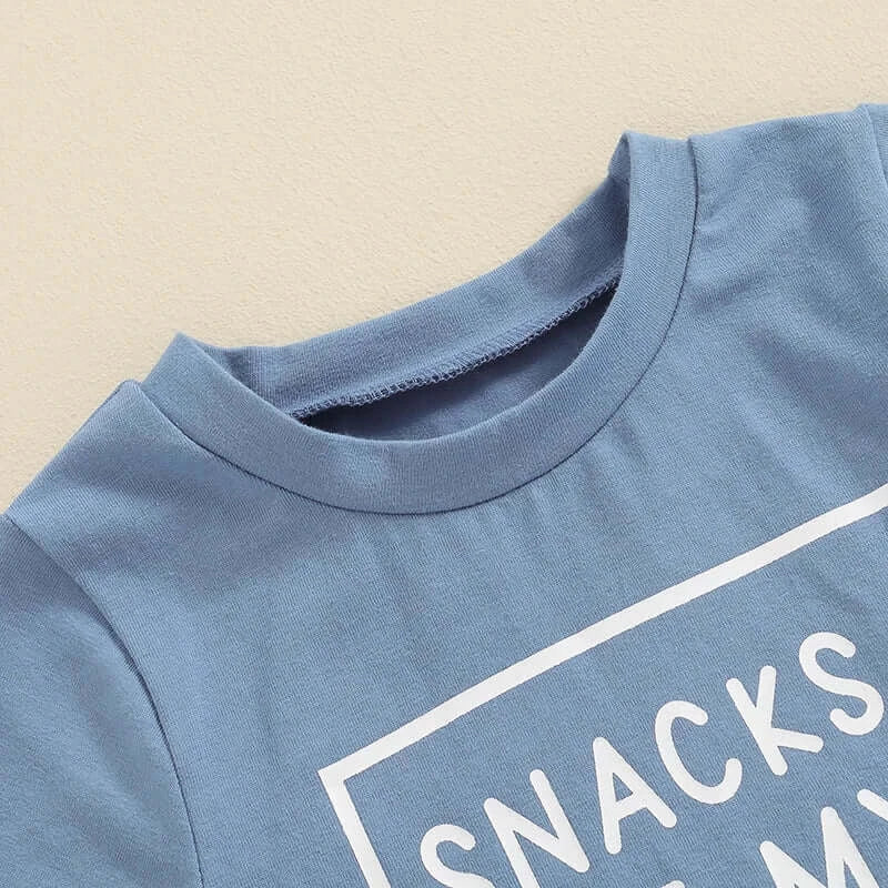 Snacks Are My Love Language Set | Funny Baby & Toddler Outfit - Lulu Babe