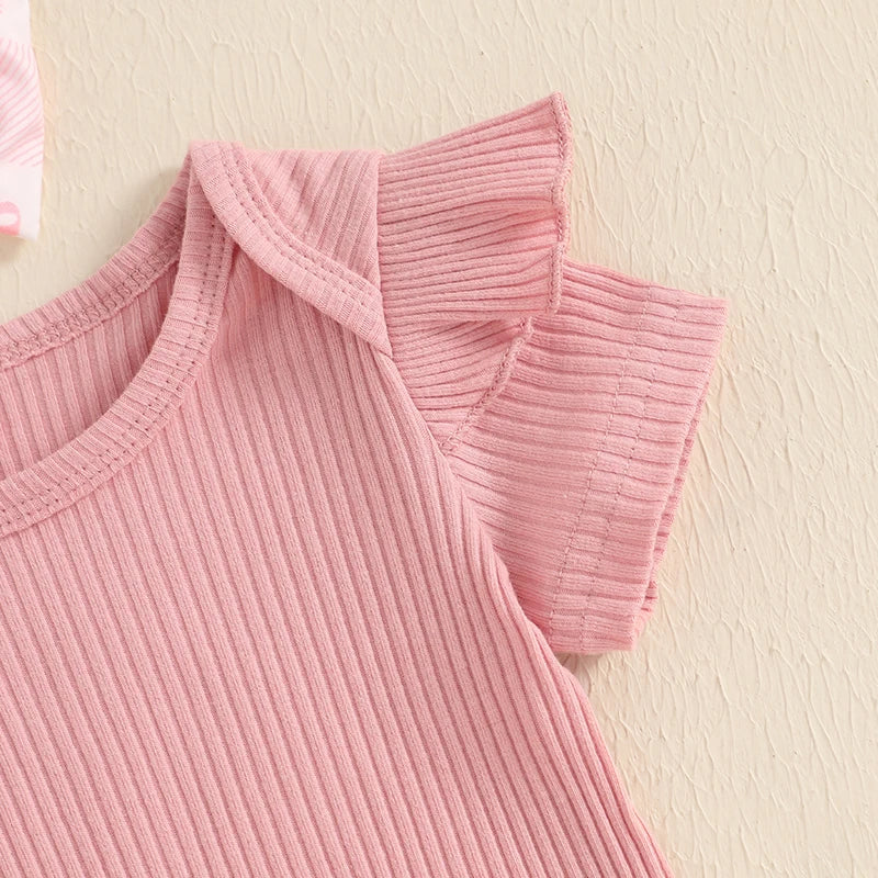 Rosie Ruffle Set | Adorable Pink Baby Girl Outfit - Lulu Babe - Lulu Babe