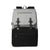 Vienna Nappy Backpack in grey and black, a lightweight unisex baby backpack with insulated bottle pockets and changing mat.