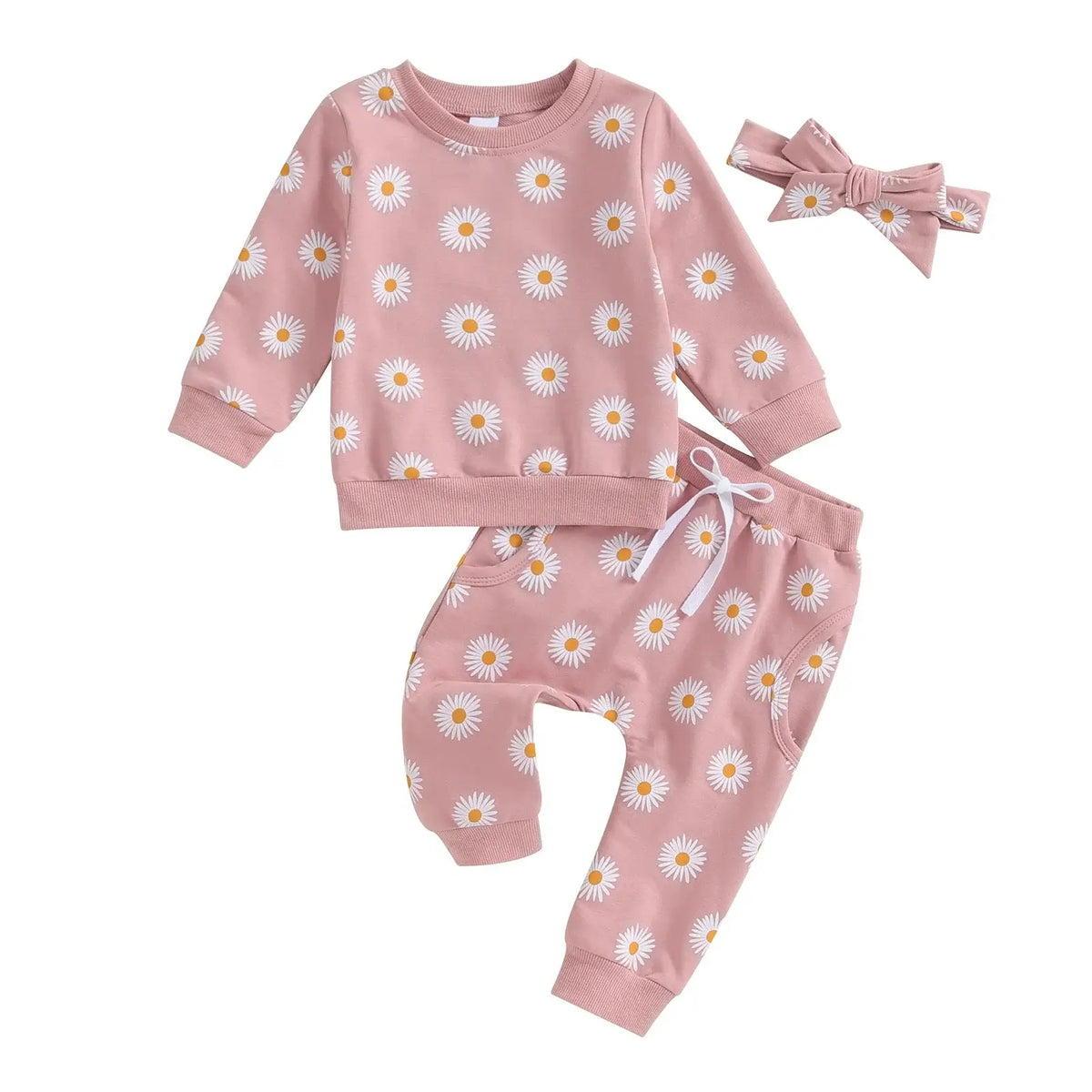 Daisy Tracksuit Set for Baby &amp; Toddler Girl (0-3Y) - Adorable Outfit - Lulu Babe