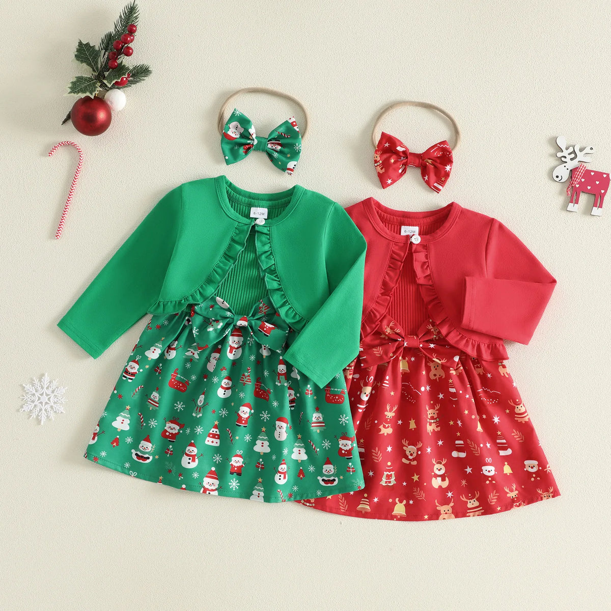 Christmas Dress & Bolero Set
