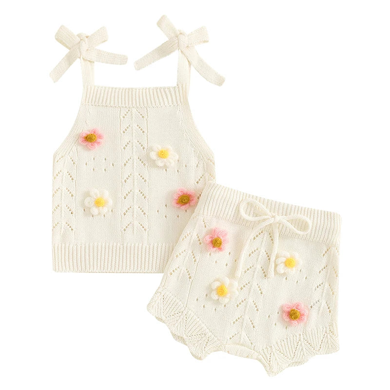 Melanie Daisy Knit Set