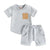 Riley Striped Shorts Set | Baby Boy & Toddler Boy Outfit (0-4 Years) - Lulu Babe