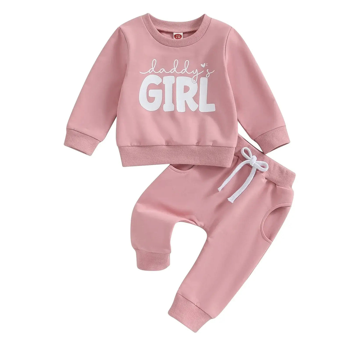 Daddy&#39;s Girl Baby Tracksuit | Lounge Set for Baby &amp; Toddler Girl - Lulu Babe