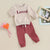 Loved Baby Tracksuit |Cozy Comfort & Playful Style (0-2Y) - Lulu Babe