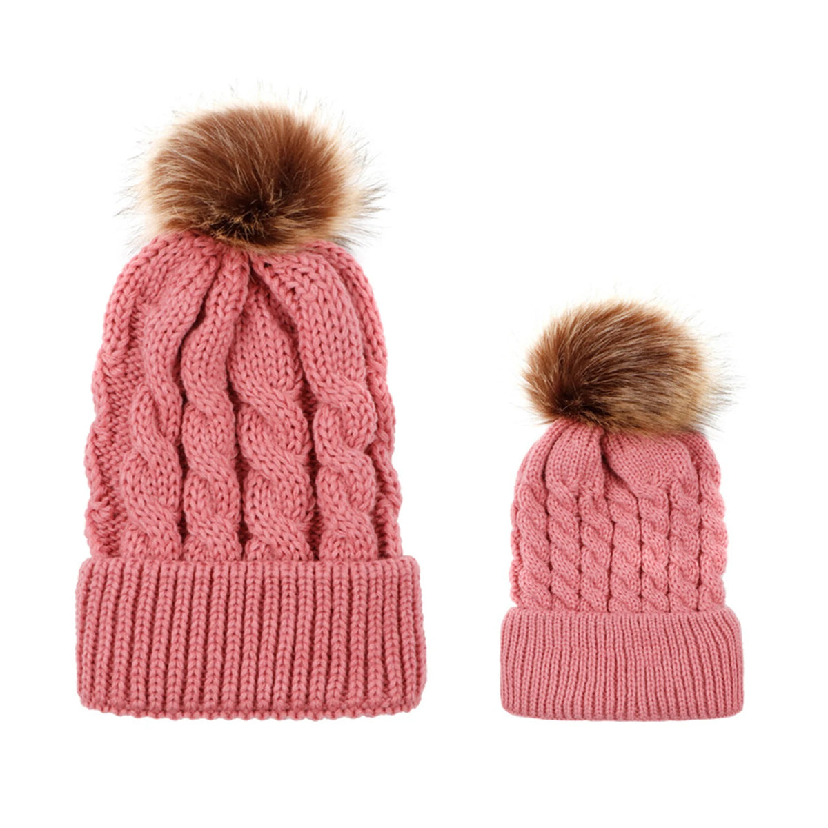 Mummy & Me Matching Beanie Set | 2 Beanies for Mum & Baby - Lulu Babe