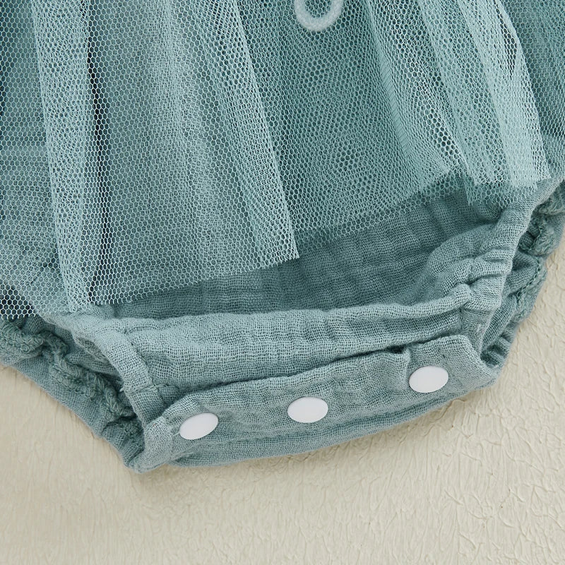 First Birthday Tutu Romper Sage