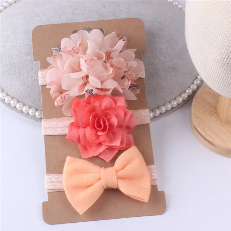 Flower Baby Headband Set