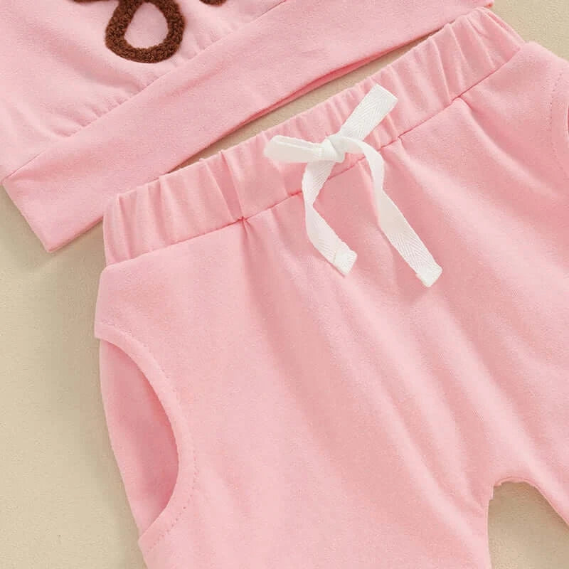 Lil Sis Pink Shorts Set | Little Sister Matching Outfit - Lulu Babe