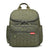 Stylish Quilted Chevron Nappy Backpack in olive green.