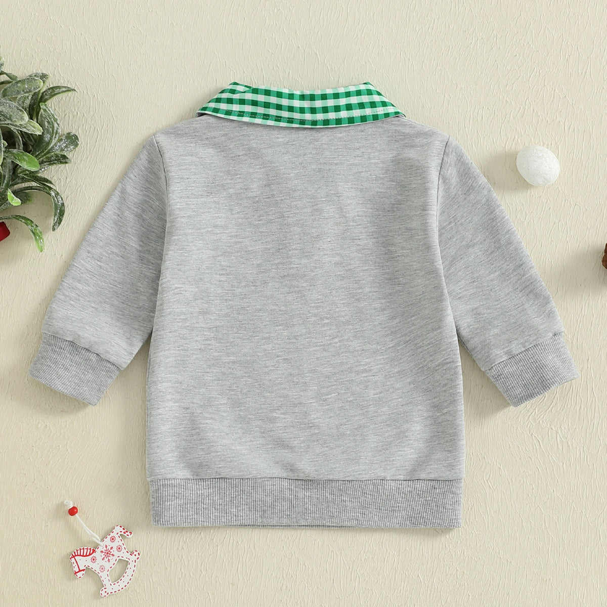 Boys Christmas Tree Collared Top