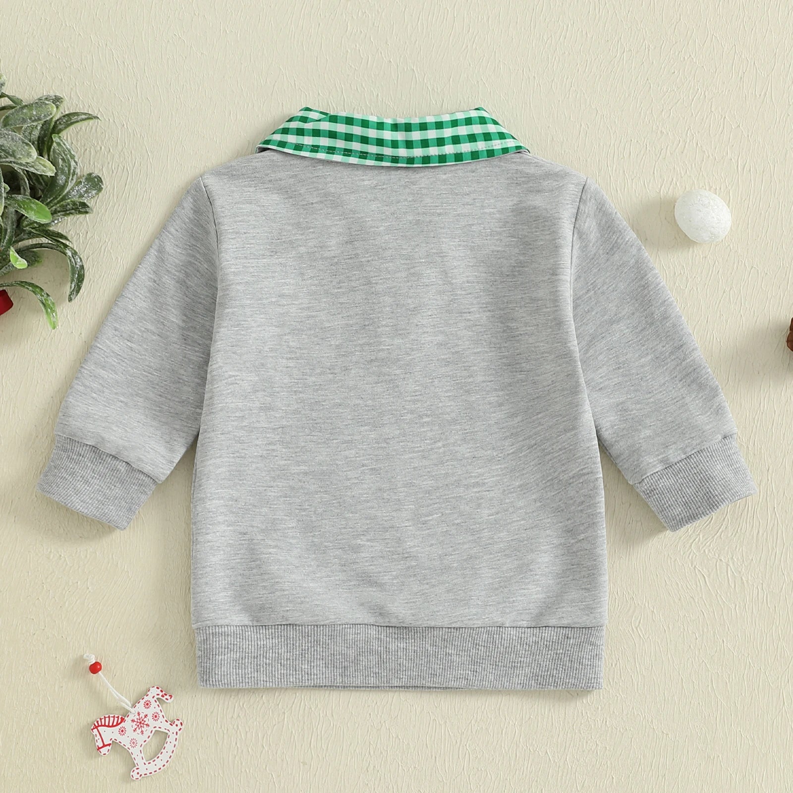 Boys Christmas Tree Collared Top