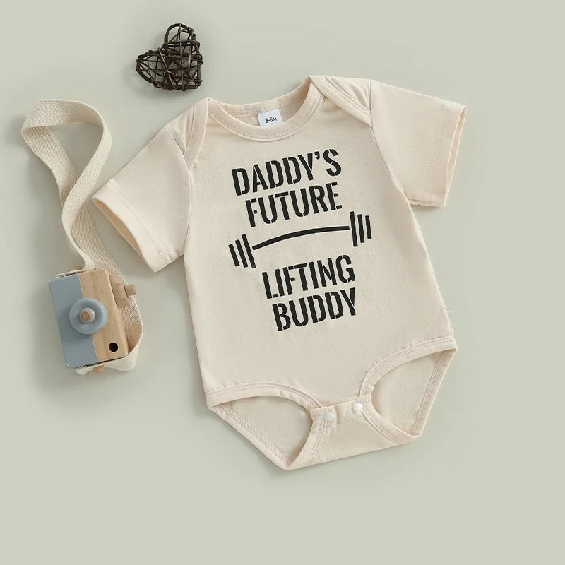 Daddy's future lifting body bodysuit - fun gift for new dads