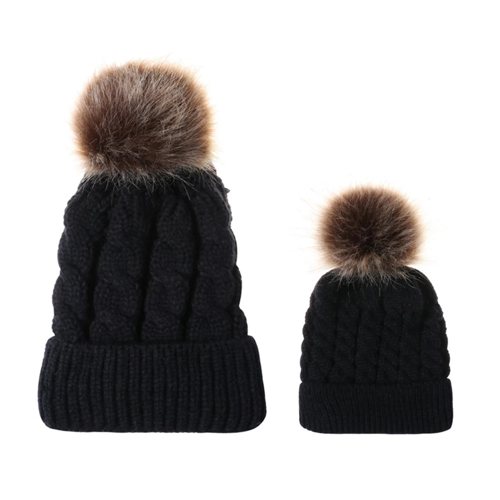 Mummy & Me Matching Beanie Set | 2 Beanies for Mum & Baby - Lulu Babe