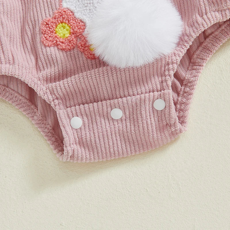 Bunny Tail Ruffle Romper