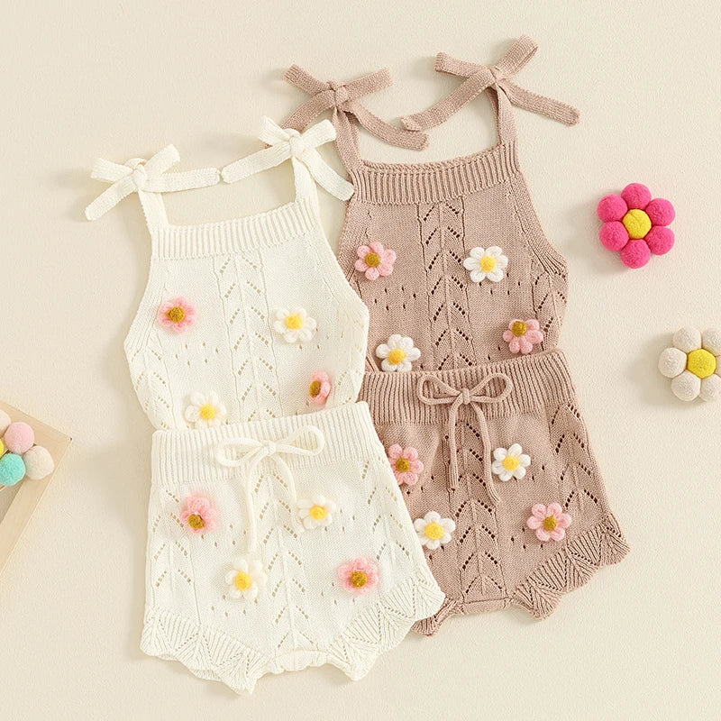 Melanie Daisy Knit Set