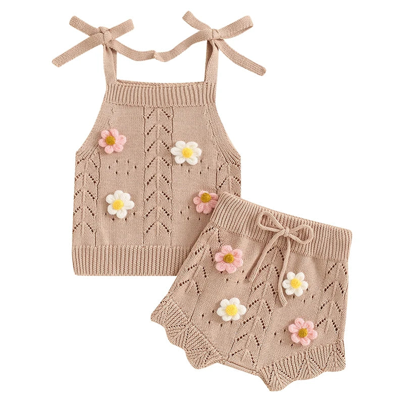 Melanie Daisy Knit Set