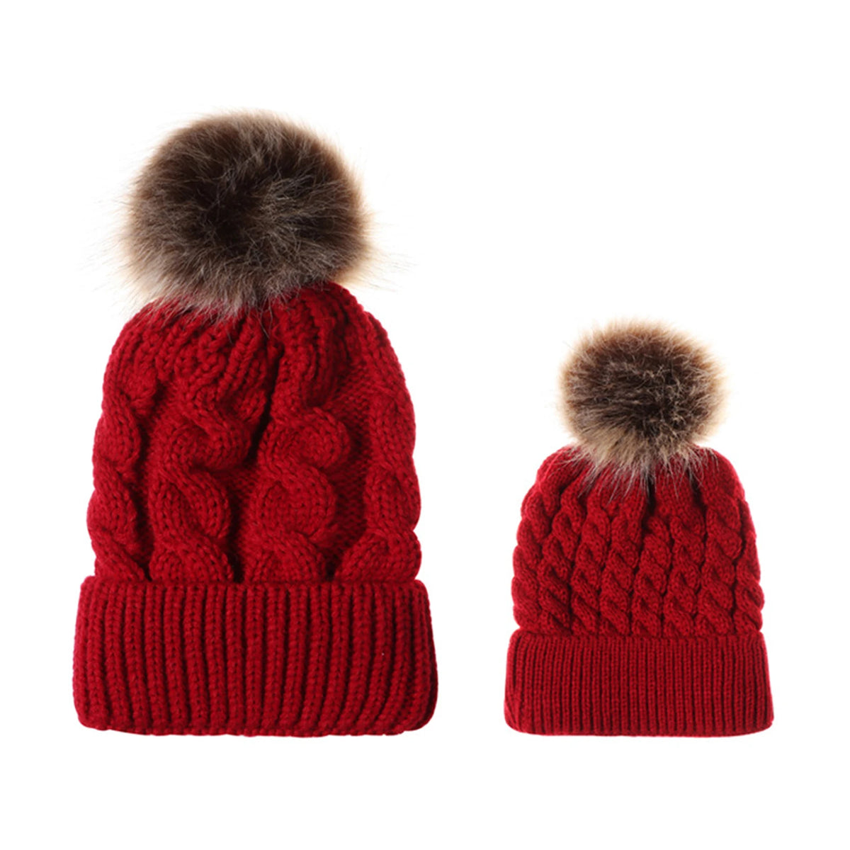 Mummy & Me Matching Beanie Set | 2 Beanies for Mum & Baby - Lulu Babe