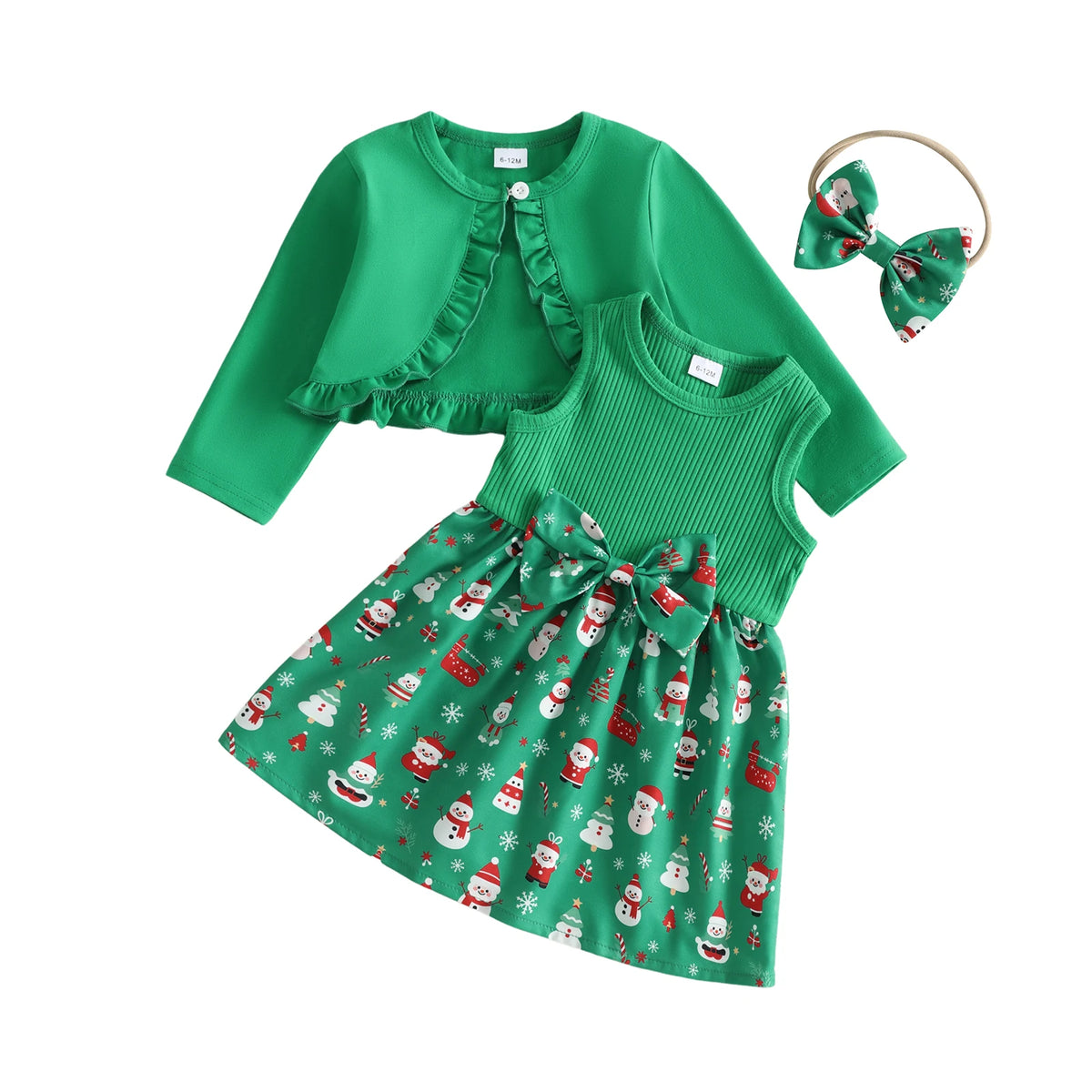 Christmas Dress & Bolero Set