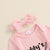 Daddy's Girl pink ribbed onesie and matching bow headband set for baby girl.