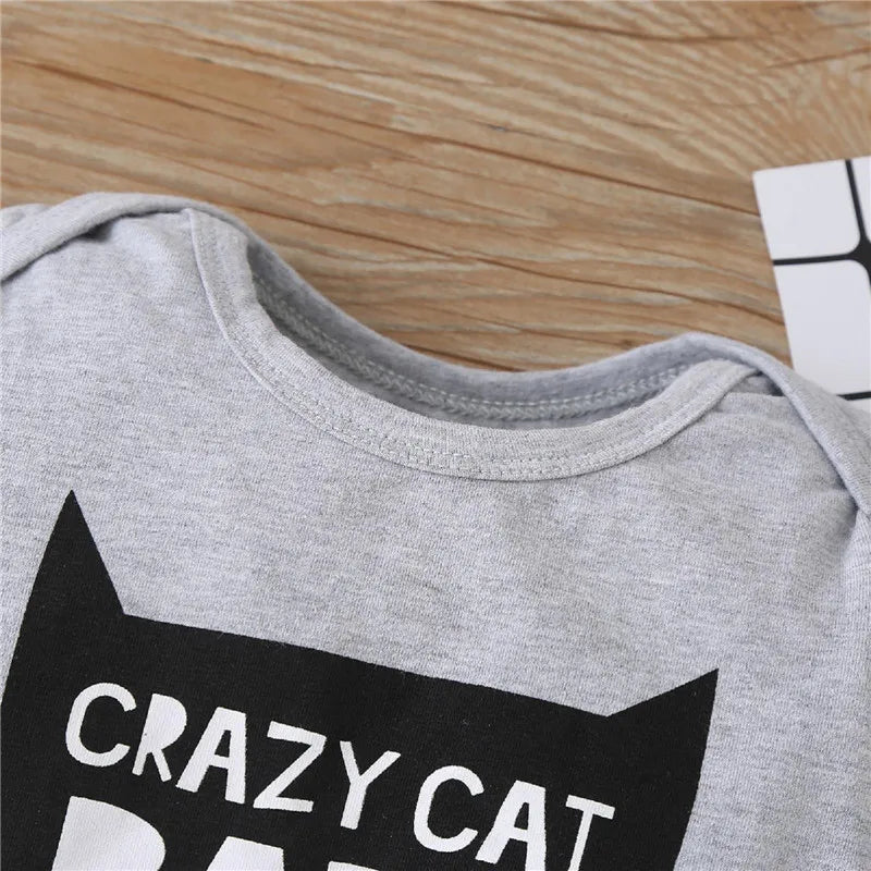 Crazy Cat Baby Onesie