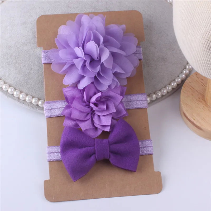 Flower Baby Headband Set