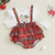 Plaid Reindeer Romper