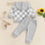 Checkered Hoodie Trackie Set for baby boys - back view