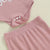 Auntie's Bestie Ribbed Baby Girl Set | Pink, Purple, Green - Lulu Babe