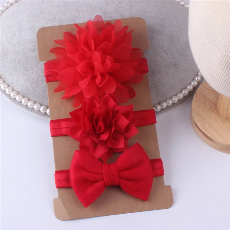 Flower Baby Headband Set
