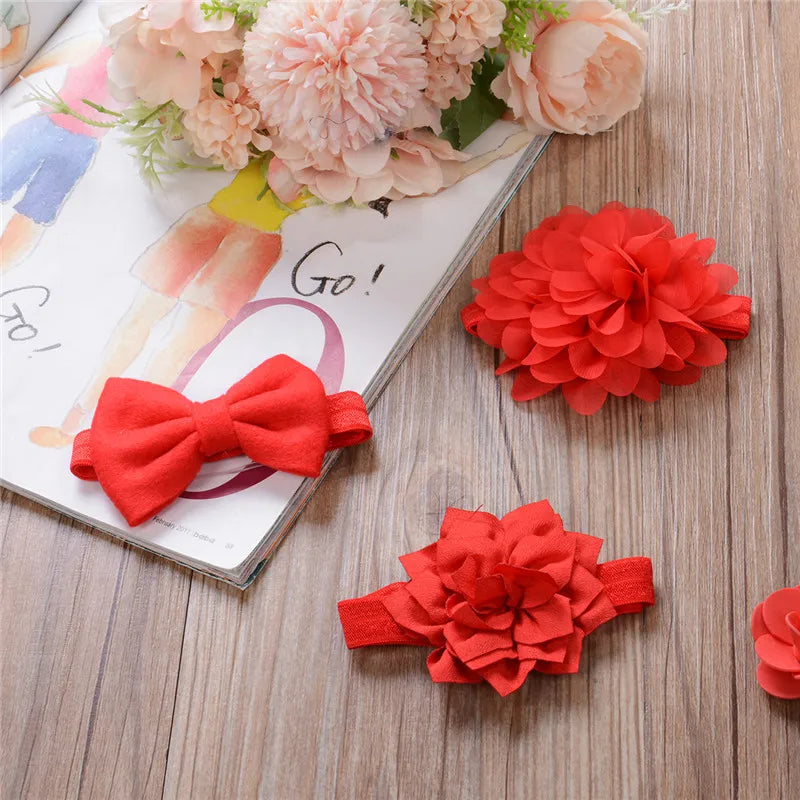 Flower Baby Headband Set