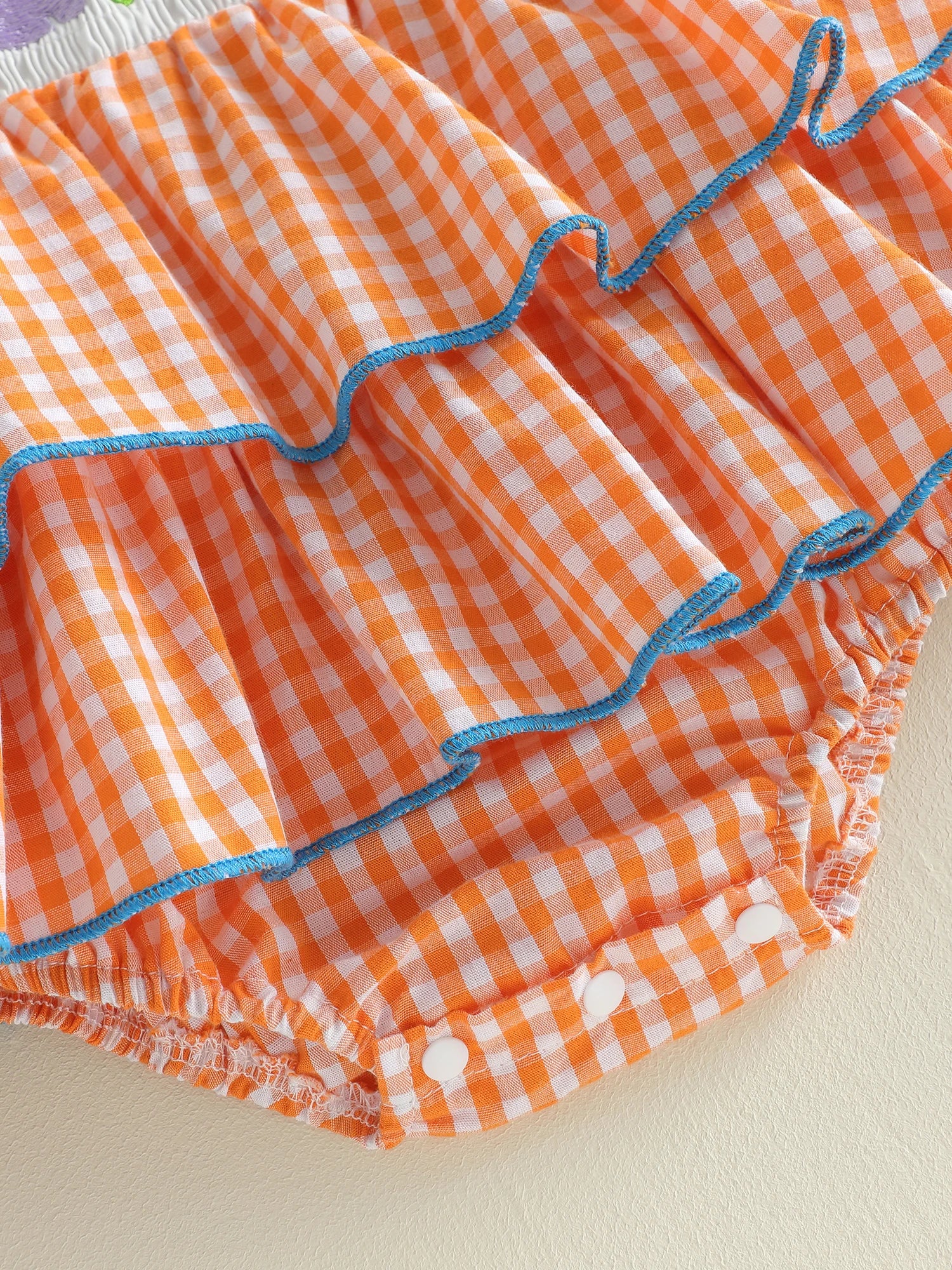 Gingham Bunnies Romper