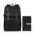 Black nappy backpack with change mat - spacious with lots of pockets - Lulu Babe
