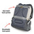 Nappy backpack with anti-theft pocket and breathable back panel for comfort