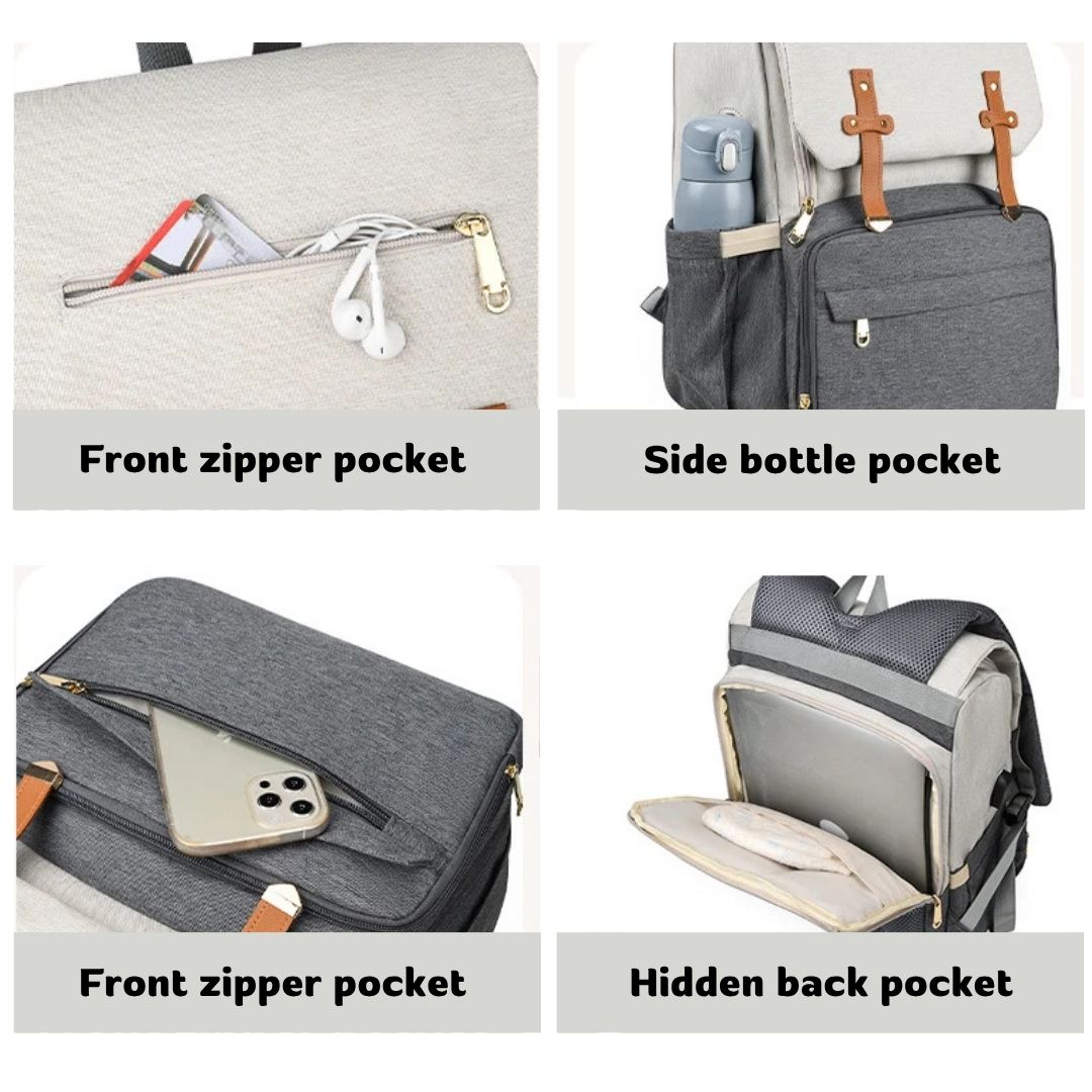 Amalfi nappy backpack features