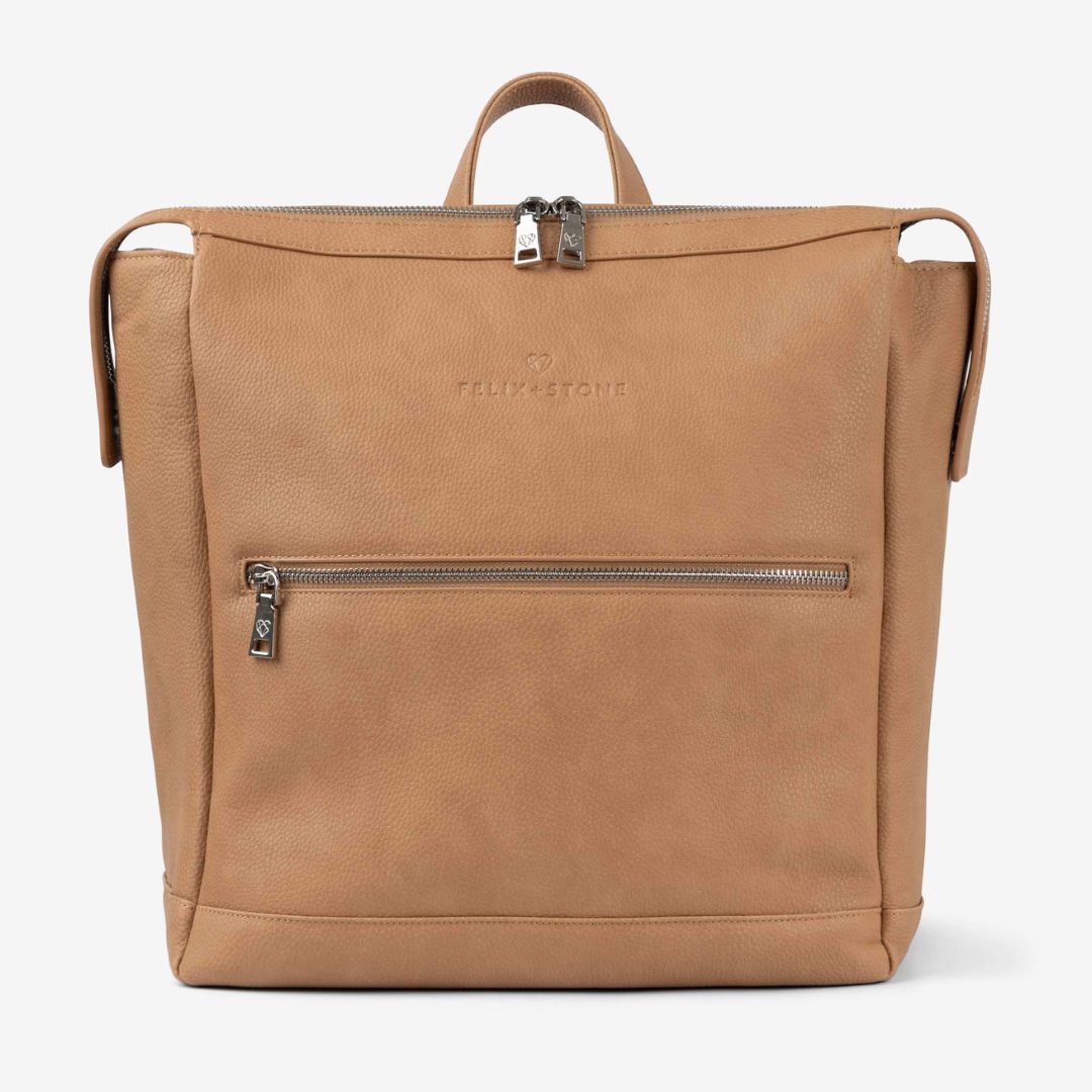 Archie Baby Backpack | Stylish Vegan Leather Nappy Bag - Felix + Stone