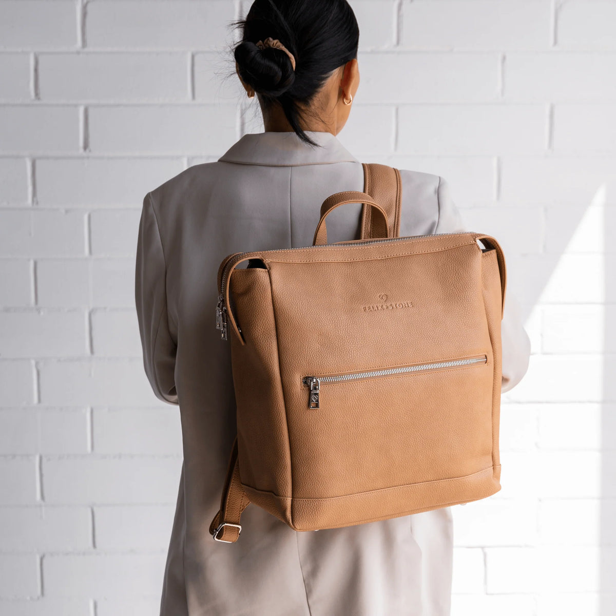 Archie Baby Backpack | Stylish Vegan Leather Nappy Bag - Felix + Stone