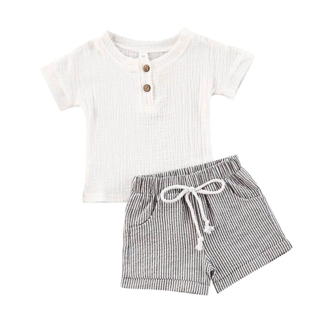 Arlo Shorts Set | Unisex Outfit for Babies &amp; Toddlers - Lulu Babe