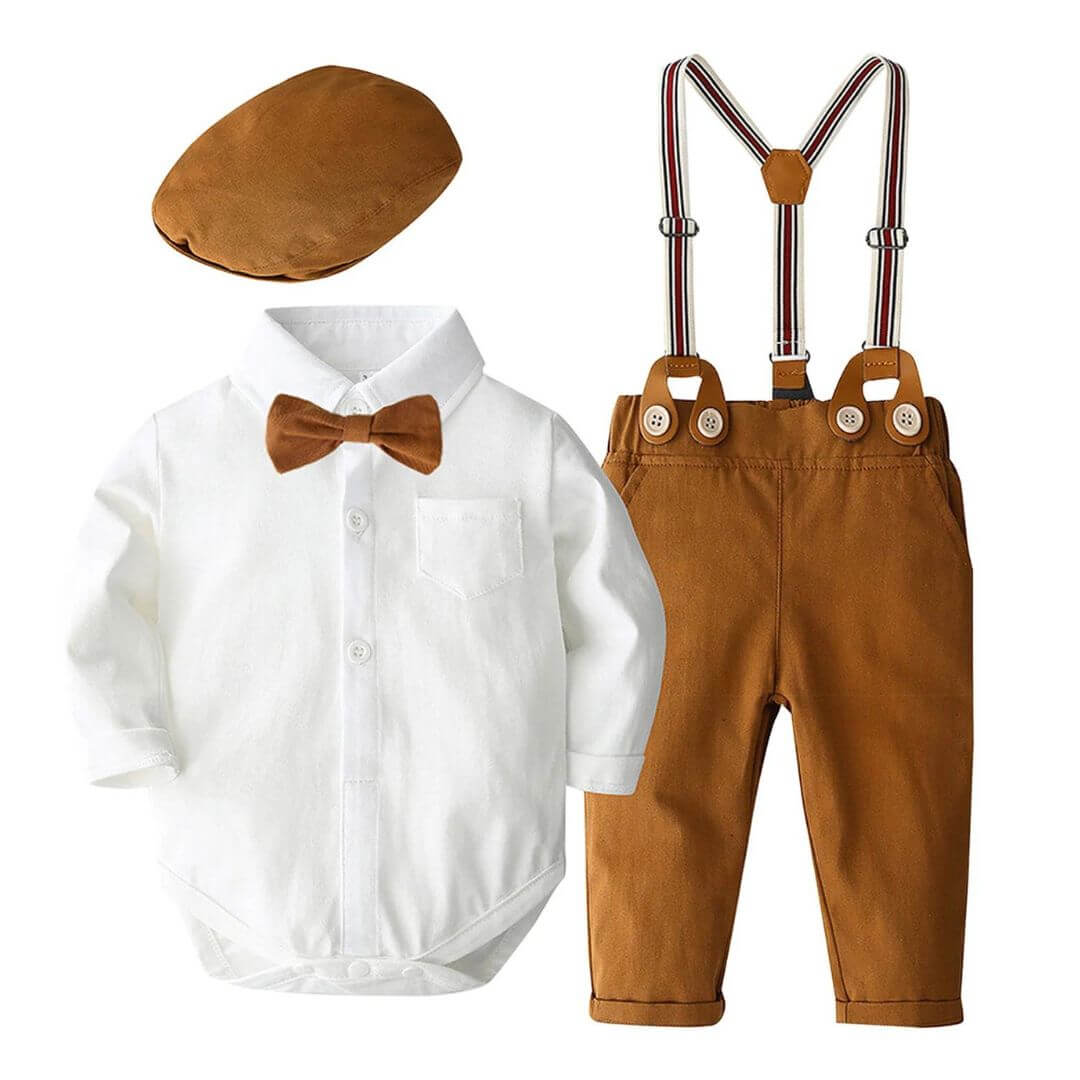 Baby Boy Formal Outfit | Remi Tuxedo Set for Baby &amp; Toddler Boy - Lulu Babe