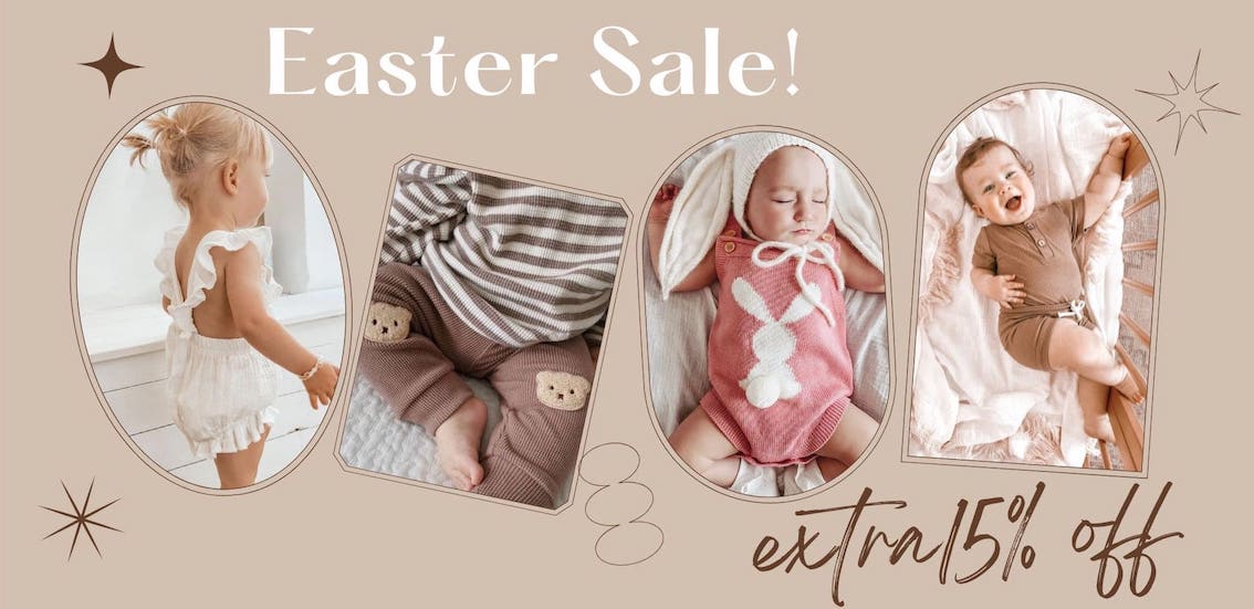 Baby clothes Australia - shop Lulu Babe's Easter sale