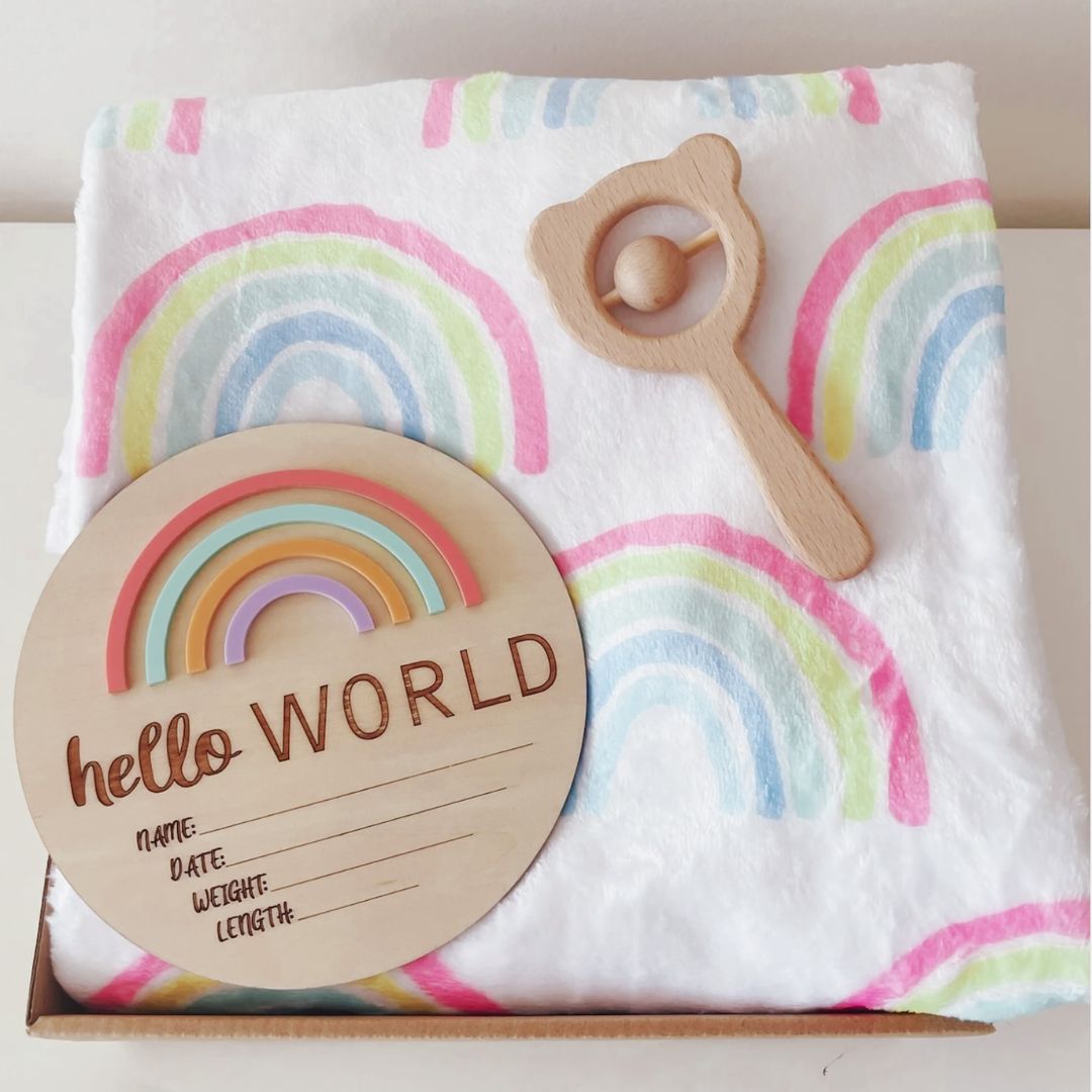 Rainbow Baby Gift Box