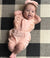 Harper Lace Baby Romper | Pink Baby Girl Onesie - Lulu Babe
