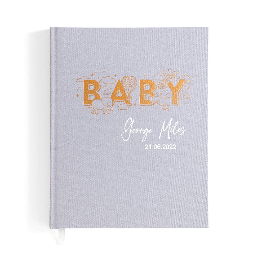 Baby Memory Book | Personalised Baby Keepsake Journal - Timber Tinkers