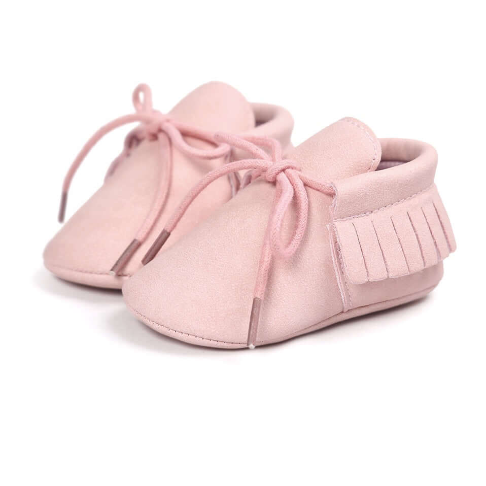 Pink Baby Moccasins – Soft & Stylish Baby Shoes | Lulu Babe