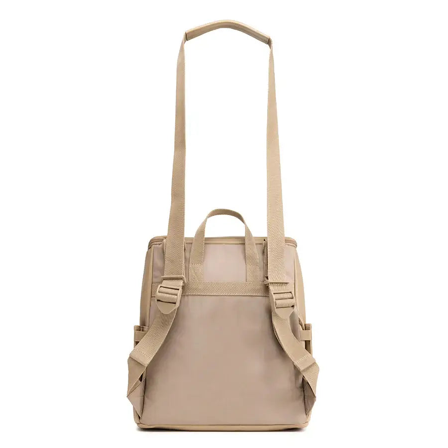 Babymel Lennox Nappy Backpack in Oat | convertible crossbody strap