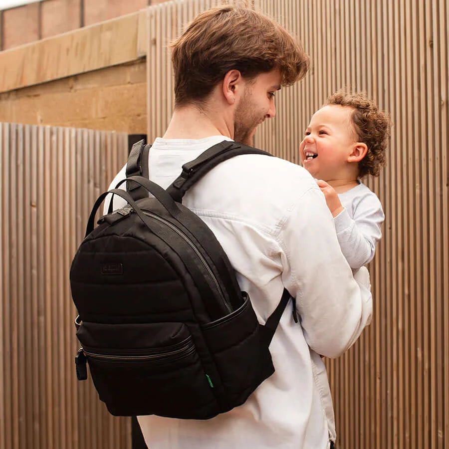 BabyMel Lola Eco Quilted Nappy Backpack Sustainable Baby Bag