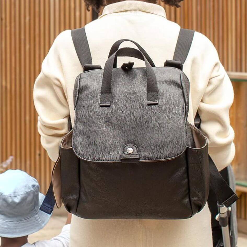 Vegan Leather Mini Backpack | Sleepy Panda
