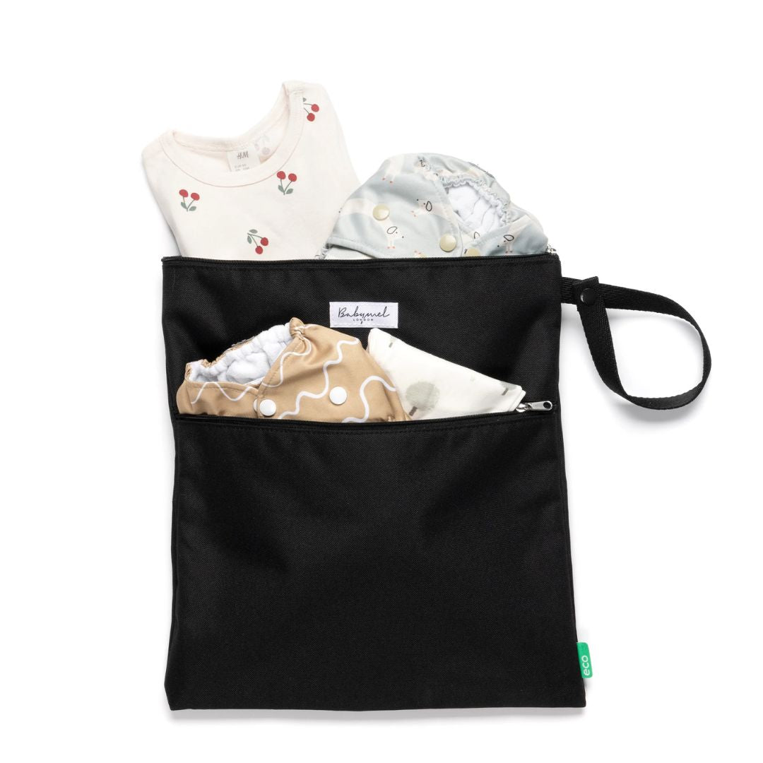 Babymel Wet Bag, ideal for nappy changes, made from eco-friendly materials.